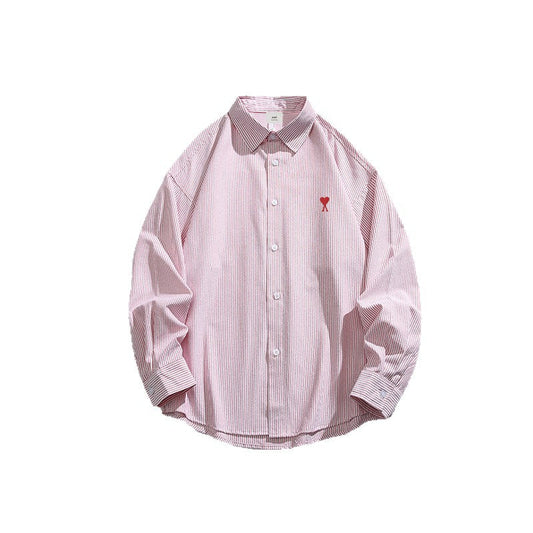 Couple's Striped Shirts - Matching Cotton Shirts