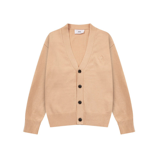 AMI PARIS Cotton and wool cardigan